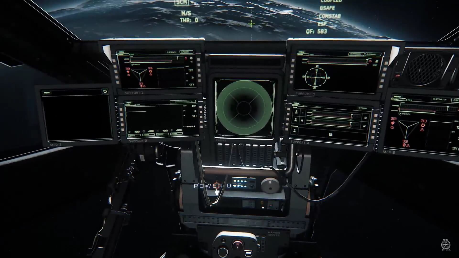 Nouvelle vidéo pour Star Citizen, et on découvre un cockpit stylé